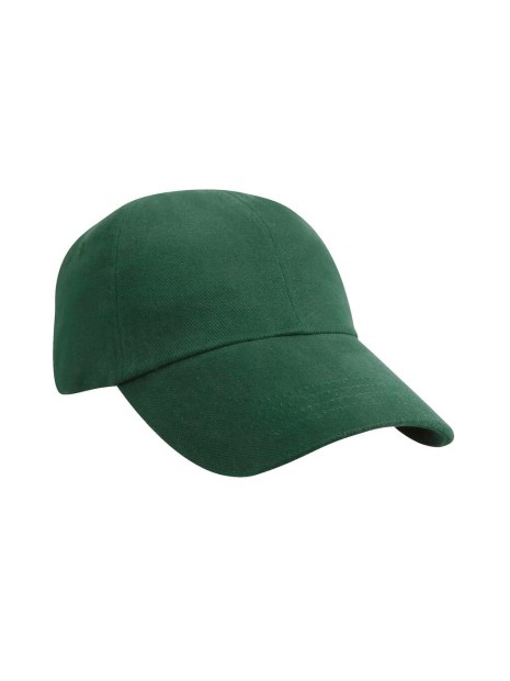 RESULT Flat Brushed-Cotton-Cap forest green personnalisable