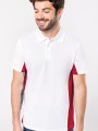 Polos à personnaliser KARIBAN Polo piqué manches courtes bicolore homme 