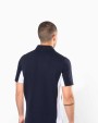KARIBAN Zweifarbiges Kurzarm-Polohemd für Herren. Aus Baumwollpiqué Poloshirt personalisierbar