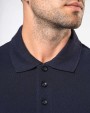 KARIBAN Zweifarbiges Kurzarm-Polohemd für Herren. Aus Baumwollpiqué Poloshirt personalisierbar