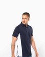 KARIBAN Zweifarbiges Kurzarm-Polohemd für Herren. Aus Baumwollpiqué Poloshirt personalisierbar