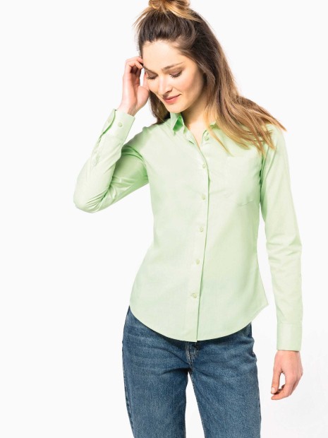 Chemises à personnaliser KARIBAN Chemise popeline polycoton entretien facile femme 