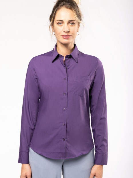 Chemises à personnaliser KARIBAN Chemise popeline polycoton entretien facile femme 