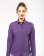 KARIBAN Popeline-Hemd Baumwollpolyester pflegeleicht für Damen Hemd personalisierbar