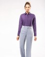 KARIBAN Popeline-Hemd Baumwollpolyester pflegeleicht für Damen Hemd personalisierbar