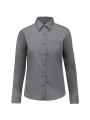 KARIBAN Chemise popeline polycoton entretien facile femme marl storm grey personnalisable