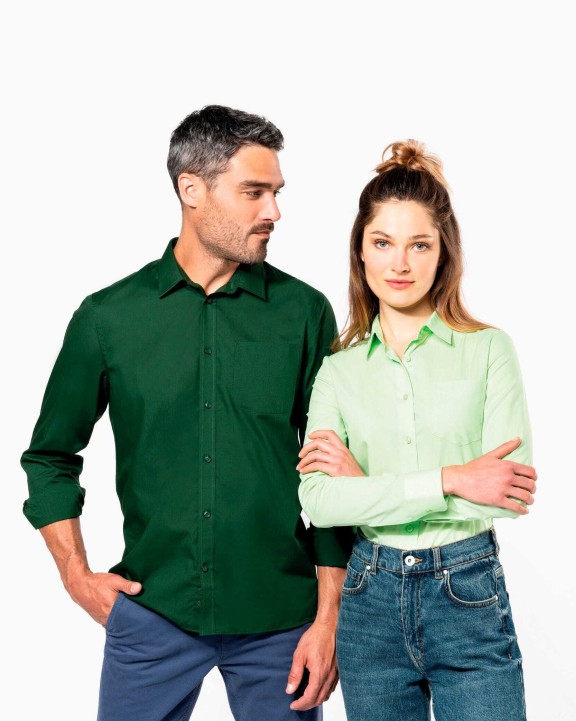 Chemise personnalisable KARIBAN Chemise popeline polycoton entretien facile femme