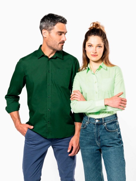 Chemises à personnaliser KARIBAN Chemise popeline polycoton entretien facile femme 