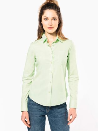 Chemise popeline polycoton entretien facile femme