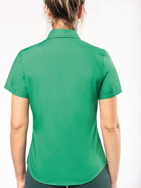 Chemises à personnaliser KARIBAN Chemise popeline polycoton manches courtes entretien facile femme 