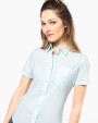 Chemise personnalisable KARIBAN Chemise popeline polycoton manches courtes entretien facile femme