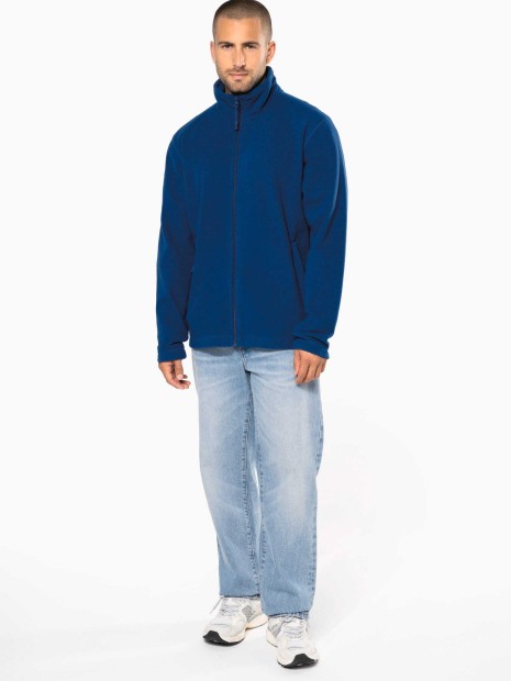 Laines polaires à personnaliser KARIBAN Veste micropolaire zippée homme 