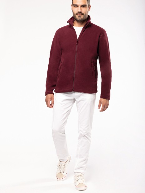Laines polaires à personnaliser KARIBAN Veste micropolaire zippée homme 