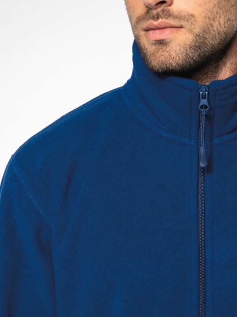 Laines polaires à personnaliser KARIBAN Veste micropolaire zippée homme 