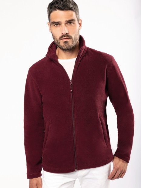 Laines polaires à personnaliser KARIBAN Veste micropolaire zippée homme 