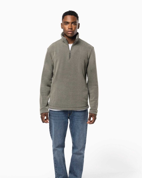 Laine polaire personnalisable KARIBAN Enzo > Micropolaire col zippé homme