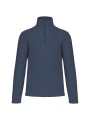 KARIBAN Enzo > Micropolaire col zippé homme deep blue personnalisable