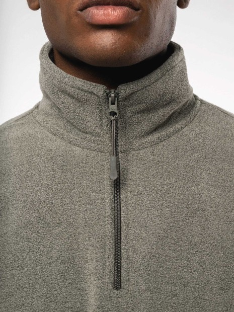 Laines polaires à personnaliser KARIBAN Enzo > Micropolaire col zippé homme 