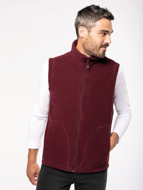 Laines polaires à personnaliser KARIBAN Bodywarmer micropolaire homme 