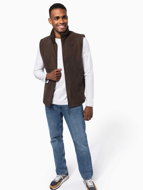 Laines polaires à personnaliser KARIBAN Bodywarmer micropolaire homme 