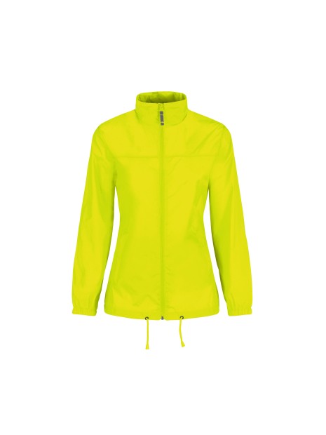 B&C Coupe vent femme Sirocco Jaune Ultra personnalisable