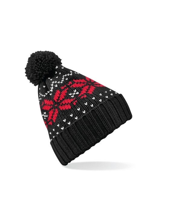 Bonnet, Écharpe & Gant personnalisable BEECHFIELD Bonnet Snowstar® jacquard