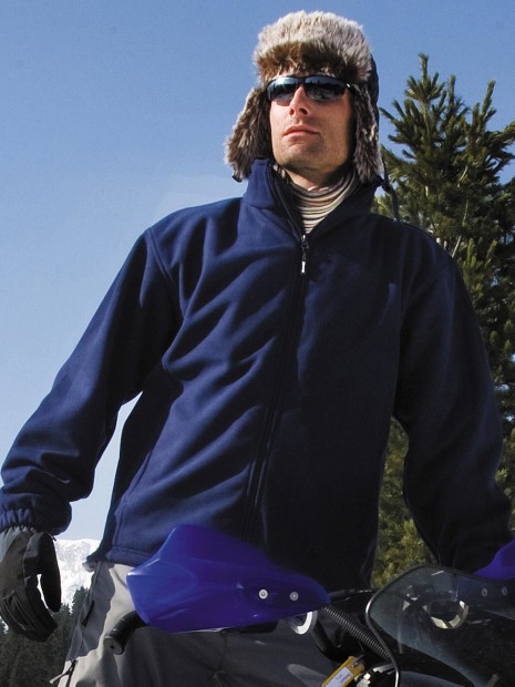 Laines polaires à personnaliser RESULT Climate Stopper Water Resistant Fleece bleu marine