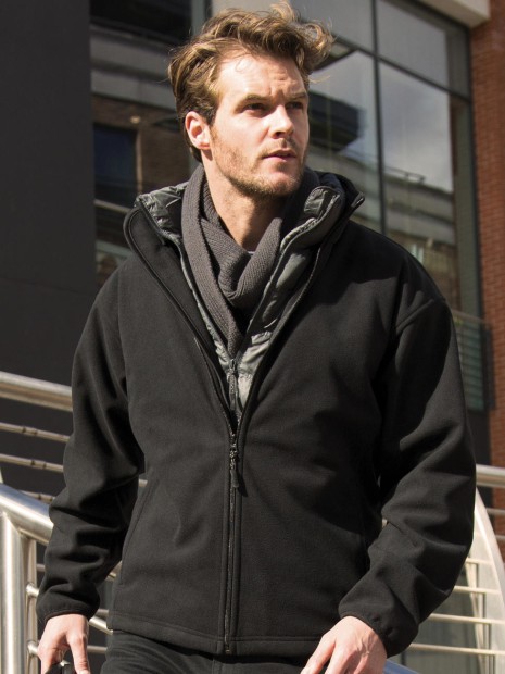 Laines polaires à personnaliser RESULT Climate Stopper Water Resistant Fleece noir