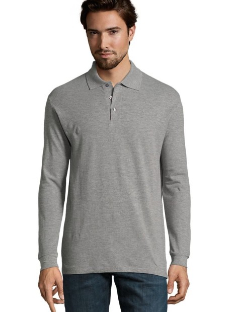 Polos à personnaliser SOL'S Star gris chiné