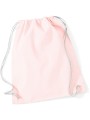 WESTFORDMILL Sac de Gym en coton rose pastel/blanc personnalisable