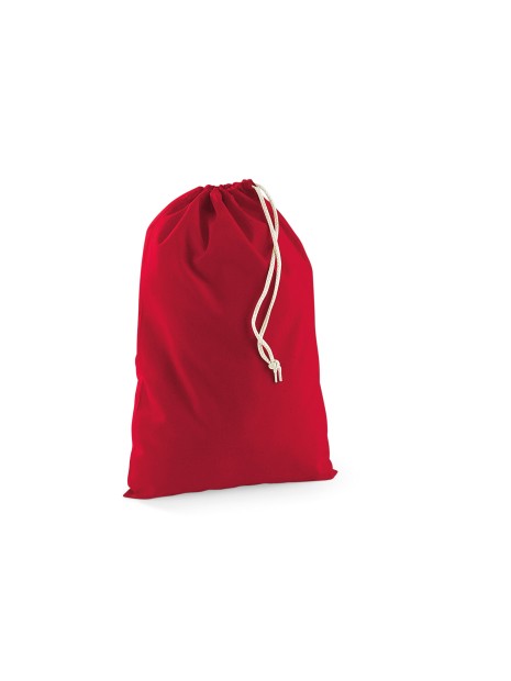 WESTFORDMILL Sac à cordelettes en coton rouge classique personnalisable