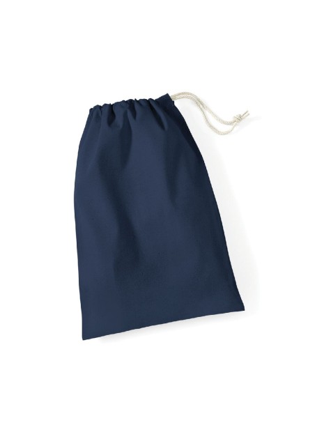 WESTFORDMILL Sac à cordelettes en coton bleu marine personnalisable