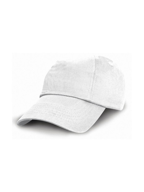 RESULT Junior Low Profil Cotton Cap blanc personnalisable