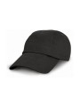 RESULT Junior Low Profil Cotton Cap noir personnalisable