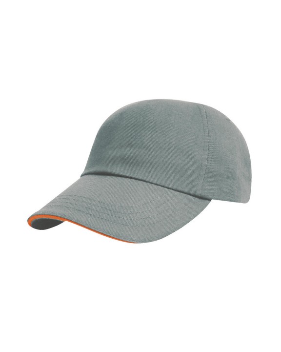 Casquette personnalisable RESULT Brushed Cotton Decorator Cap with Sandwich Peak