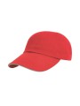 RESULT Brushed Cotton Decorator Cap with Sandwich Peak rouge/putty personnalisable
