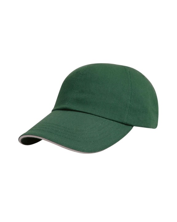 RESULT Brushed Cotton Decorator Cap with Sandwich Peak Kappe personalisierbar