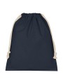 BAGS BY JASSZ Cotton Stuff Bag bleu foncé personnalisable