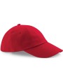 BEECHFIELD Casquette profil bas en coton drill - 6 panneaux rouge classique personnalisable