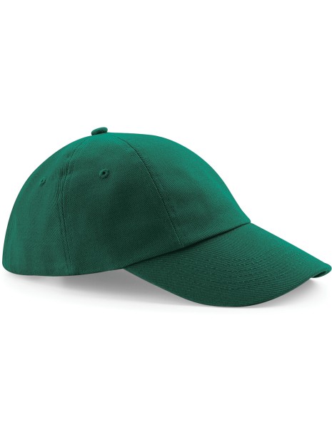 BEECHFIELD Casquette profil bas en coton drill - 6 panneaux vert bouteille personnalisable