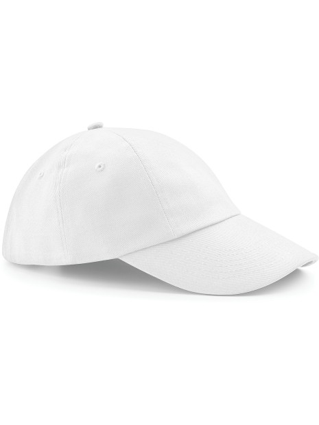 BEECHFIELD Casquette profil bas en coton drill - 6 panneaux blanc personnalisable