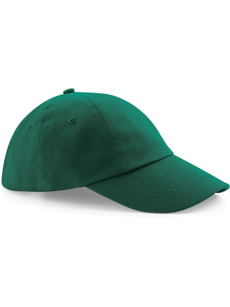 BEECHFIELD Casquette profil bas en coton drill - 6 panneaux vert bouteille personnalisable