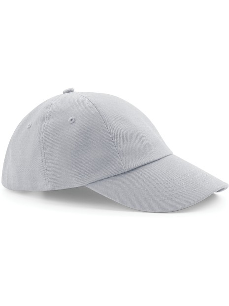 BEECHFIELD Casquette profil bas en coton drill - 6 panneaux gris clair personnalisable