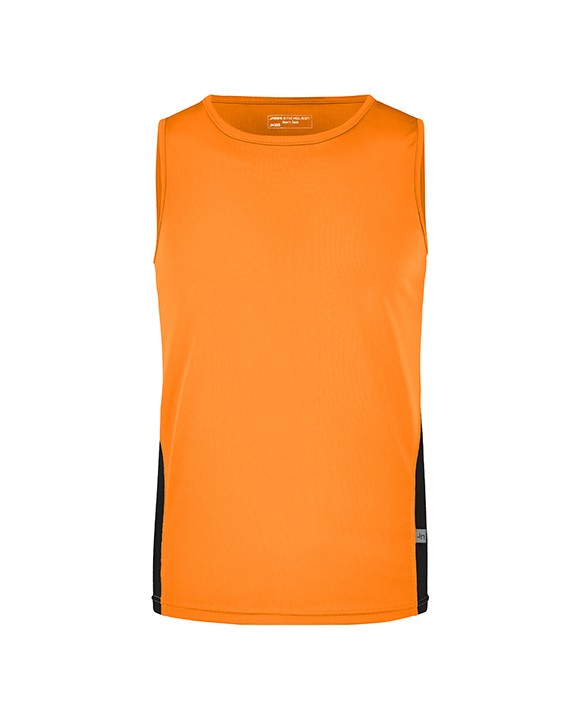 JAMES & NICHOLSON Running Top Homme T-Shirt personalisierbar