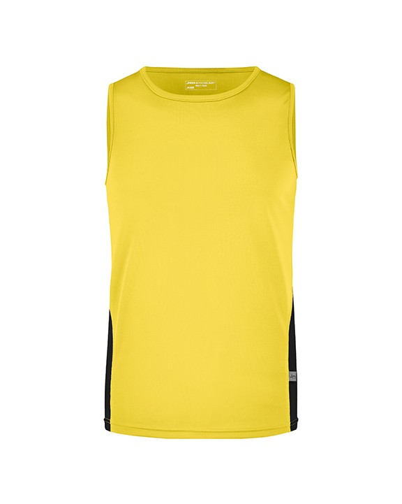 JAMES & NICHOLSON Running Top Homme T-Shirt personalisierbar