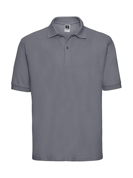 RUSSELL Men's Classic Polycotton Polo gris convoi personnalisable