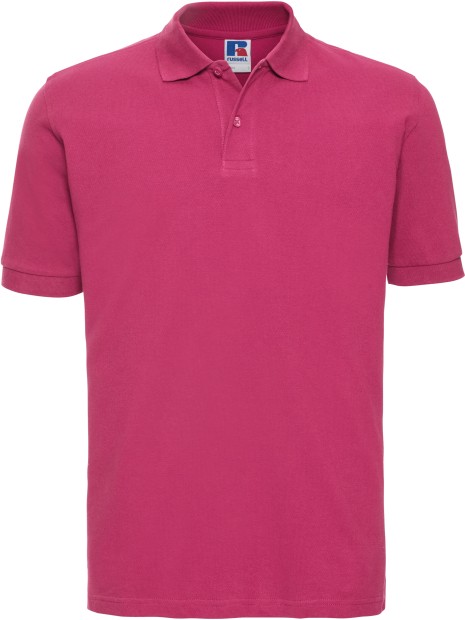 RUSSELL Polo homme Classic FUCHSIA personnalisable
