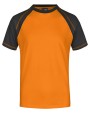 JAMES & NICHOLSON Tee-shirt bicolore homme T-Shirt personalisierbar