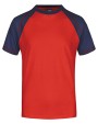 JAMES & NICHOLSON Tee-shirt bicolore homme T-Shirt personalisierbar