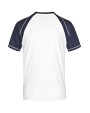 JAMES & NICHOLSON Tee-shirt bicolore homme T-Shirt personalisierbar